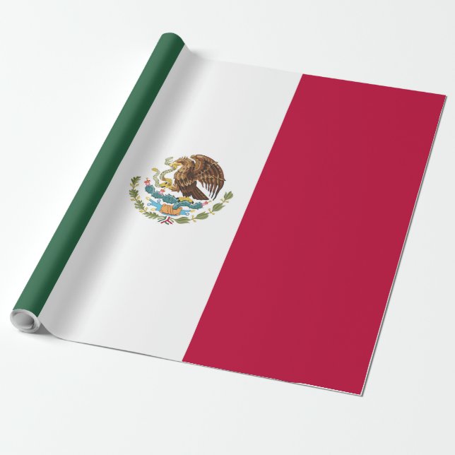 Papel De Regalo bandera de México (Desenrollado)
