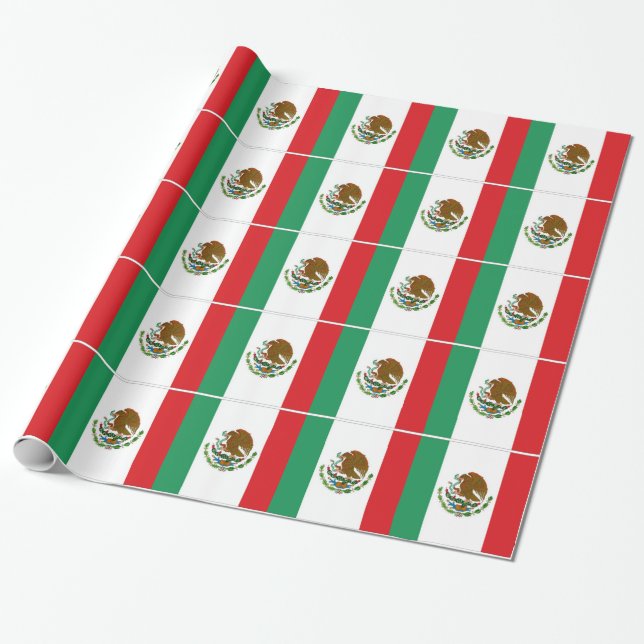 Papel De Regalo  Bandera de México (Desenrollado)