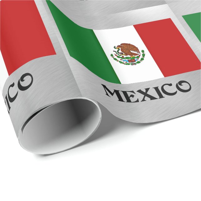 Papel De Regalo Bandera de México (Esquina del rollo)