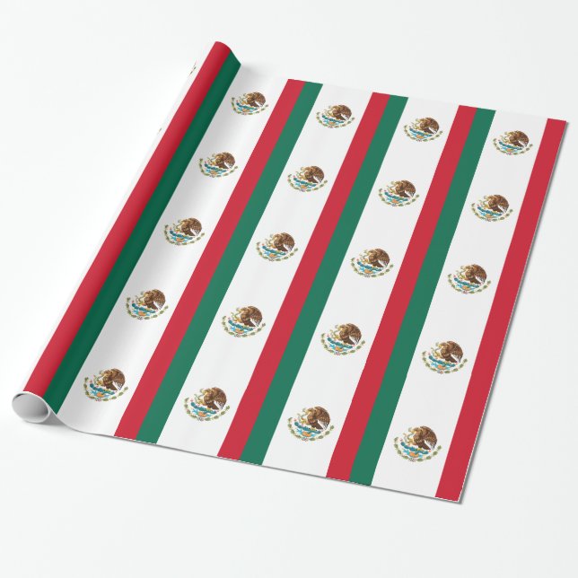 Papel De Regalo Bandera de México - Bandera de México (Desenrollado)