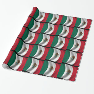 Papel De Regalo Bandera de México ondeando