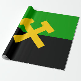 Papel De Regalo Bandera de mineros y trabajadores mineros