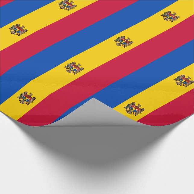 Papel De Regalo Bandera de Moldavia (Esquina)