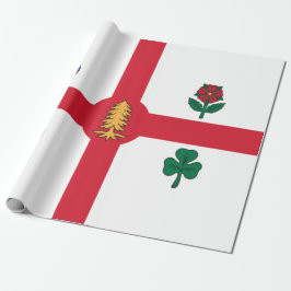 Papel De Regalo Bandera de Montreal (Quebec, Canadá)