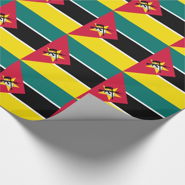Papel De Regalo Bandera de Mozambique (Esquina)