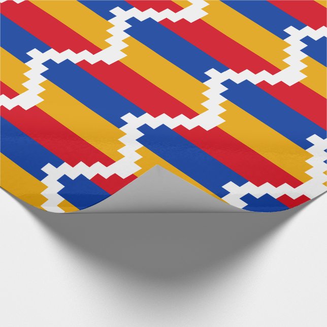 Papel De Regalo Bandera de Nagorno Karabakh (Esquina)