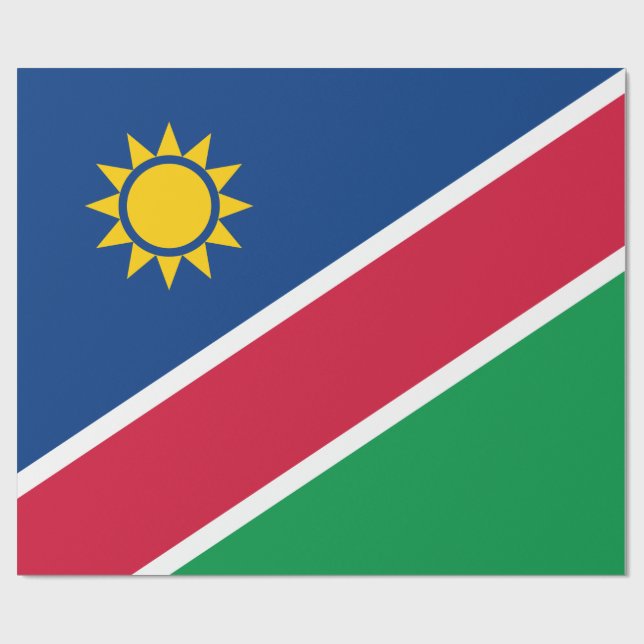 Papel De Regalo Bandera de Namibia (África meridional) (Superficie plana)