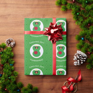 Papel De Regalo Bandera de Navidad de ángel bangladesí personaliza