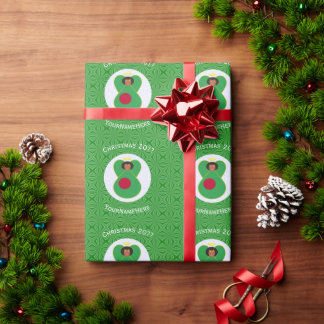 Papel De Regalo Bandera de Navidad de ángel bangladesí personaliza
