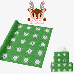 Papel De Regalo Bandera de Navidad personalizada de ángel de Corea