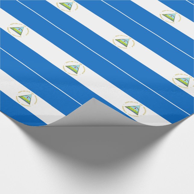 Papel De Regalo Bandera de Nicaragua (Esquina)