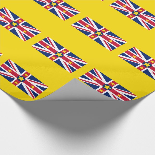 Papel De Regalo Bandera de Niue (Esquina)