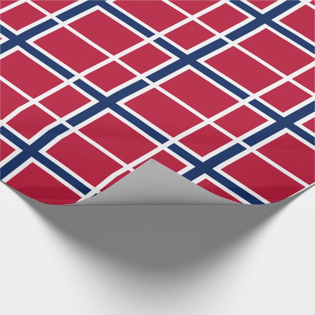 Papel De Regalo Bandera de Noruega (Esquina)