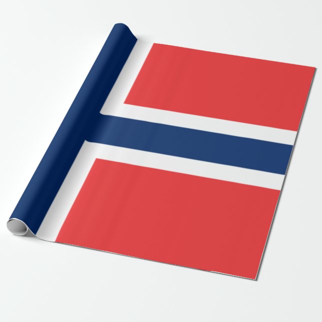 Papel De Regalo Bandera de Noruega (Desenrollado)