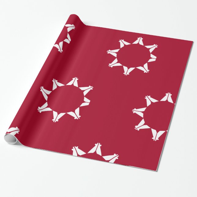 Papel De Regalo Bandera de Oglala Lakota Sioux (Desenrollado)
