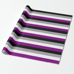 Papel De Regalo Bandera de Orgullo Asexual Horizontal
