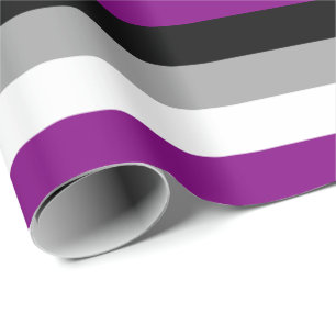 Papel De Regalo Bandera de Orgullo Asexual Horizontal