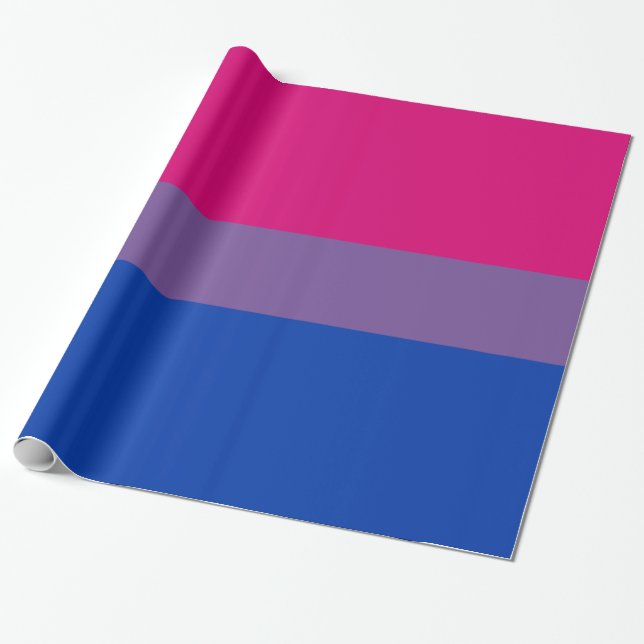 Papel De Regalo Bandera de Orgullo Bisexual (Desenrollado)
