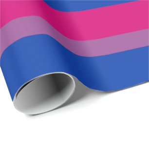 Papel De Regalo Bandera de orgullo bisexual horizontal
