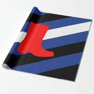 Papel De Regalo Bandera de Orgullo de Bota