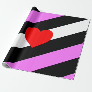 Papel De Regalo Bandera de Orgullo de Chica de Cuero