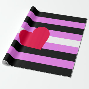 Papel De Regalo Bandera de Orgullo de Chica de Cuero