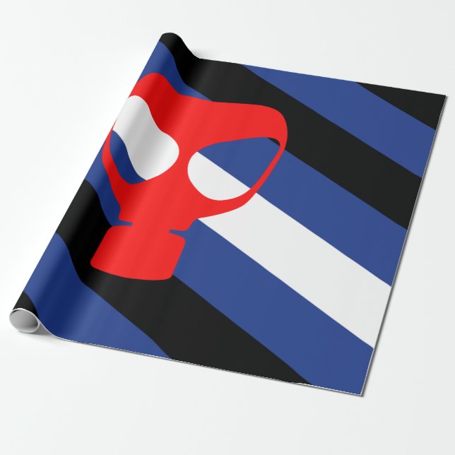 Papel De Regalo Bandera de Orgullo de Máscara (Desenrollado)