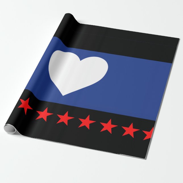 Papel De Regalo Bandera de Orgullo de Pie (Desenrollado)