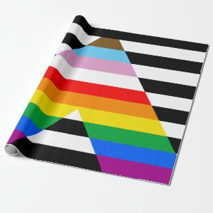 Papel De Regalo Bandera de orgullo de progreso de aliado