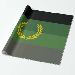 Papel De Regalo Bandera de orgullo de uniforme militar
