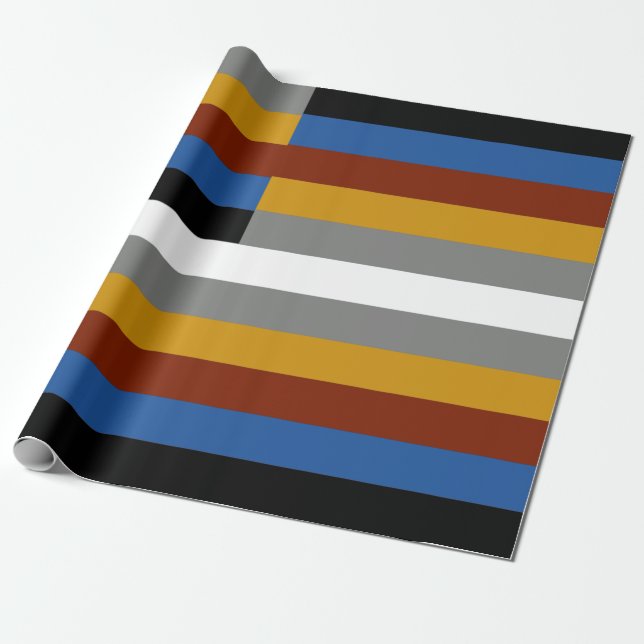 Papel De Regalo Bandera de Orgullo Friki (Desenrollado)