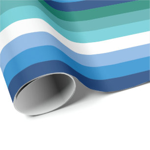 Papel De Regalo Bandera de Orgullo Gay Masculino (Azul)