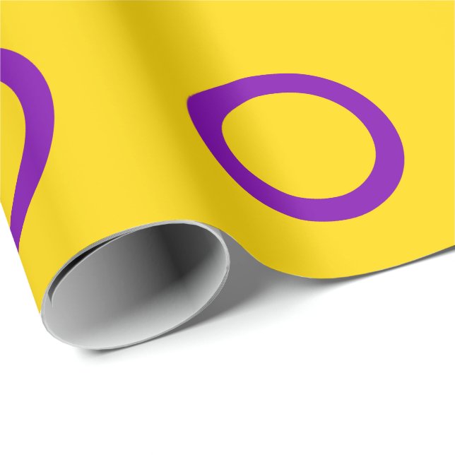 Papel De Regalo Bandera de orgullo intersexual (Esquina del rollo)