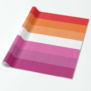 Papel De Regalo Bandera de orgullo lésbico