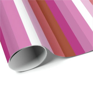 Papel De Regalo Bandera de orgullo lésbico vertical