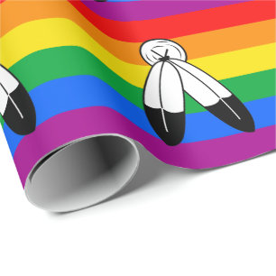 Papel De Regalo Bandera de orgullo LGBTQ+ Two-Spirit