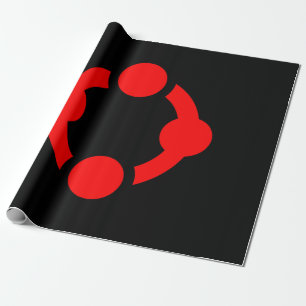 Papel De Regalo Bandera de Orgullo Niche (Negro)