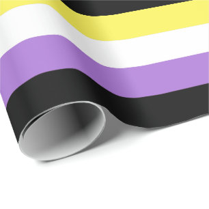 Papel De Regalo Bandera de orgullo no binario