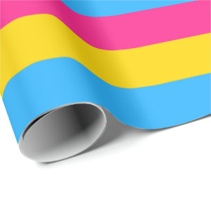 Papel De Regalo Bandera de Orgullo Pansexual Horizontal