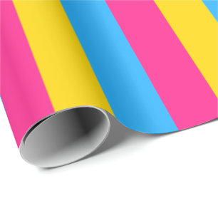 Papel De Regalo Bandera de orgullo pansexual vertical