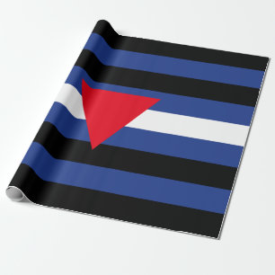 Papel De Regalo Bandera de orgullo queer de cuero