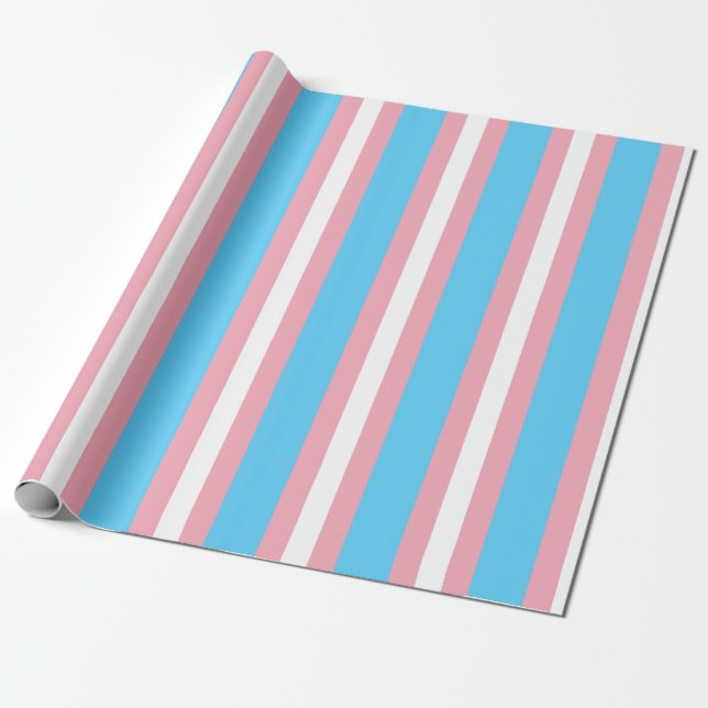 Papel De Regalo Bandera de orgullo transgénero vertical (Desenrollado)