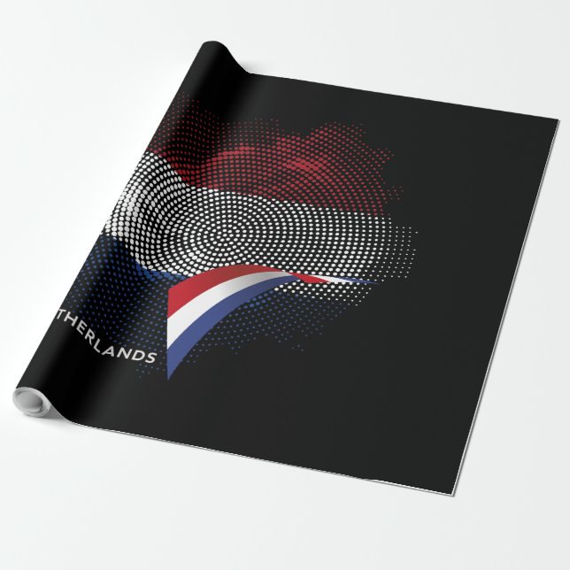 Papel De Regalo bandera de Países Bajos (Desenrollado)
