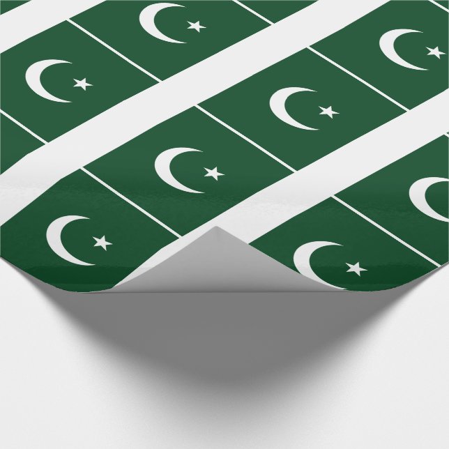 Papel De Regalo Bandera de Pakistán (Esquina)