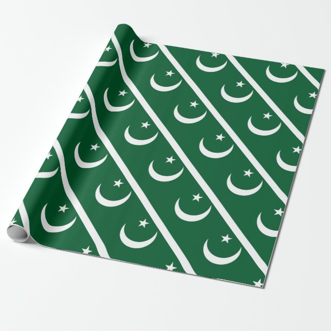 Papel De Regalo Bandera de Pakistán (Desenrollado)