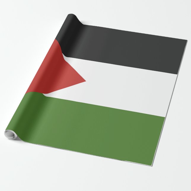 Papel De Regalo Bandera de Palestina (Desenrollado)