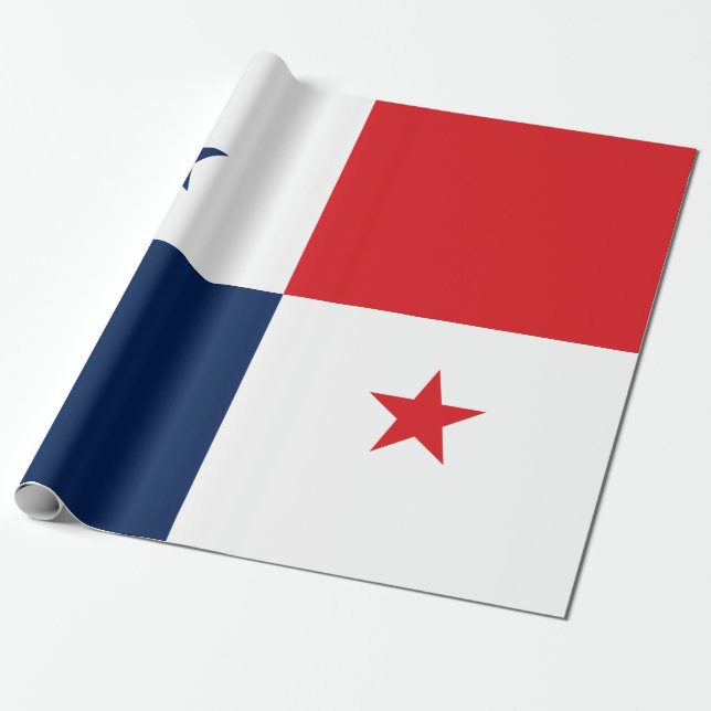Papel De Regalo Bandera de Panamá (Desenrollado)