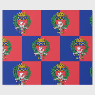 Papel De Regalo Bandera de París, Francia