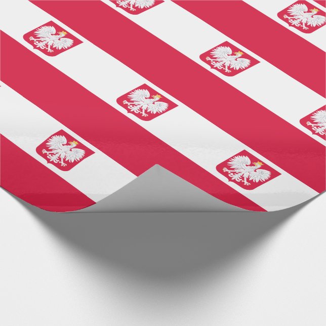 Papel De Regalo Bandera de Polonia (Esquina)