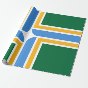 Papel De Regalo Bandera de Portland (Oregón)